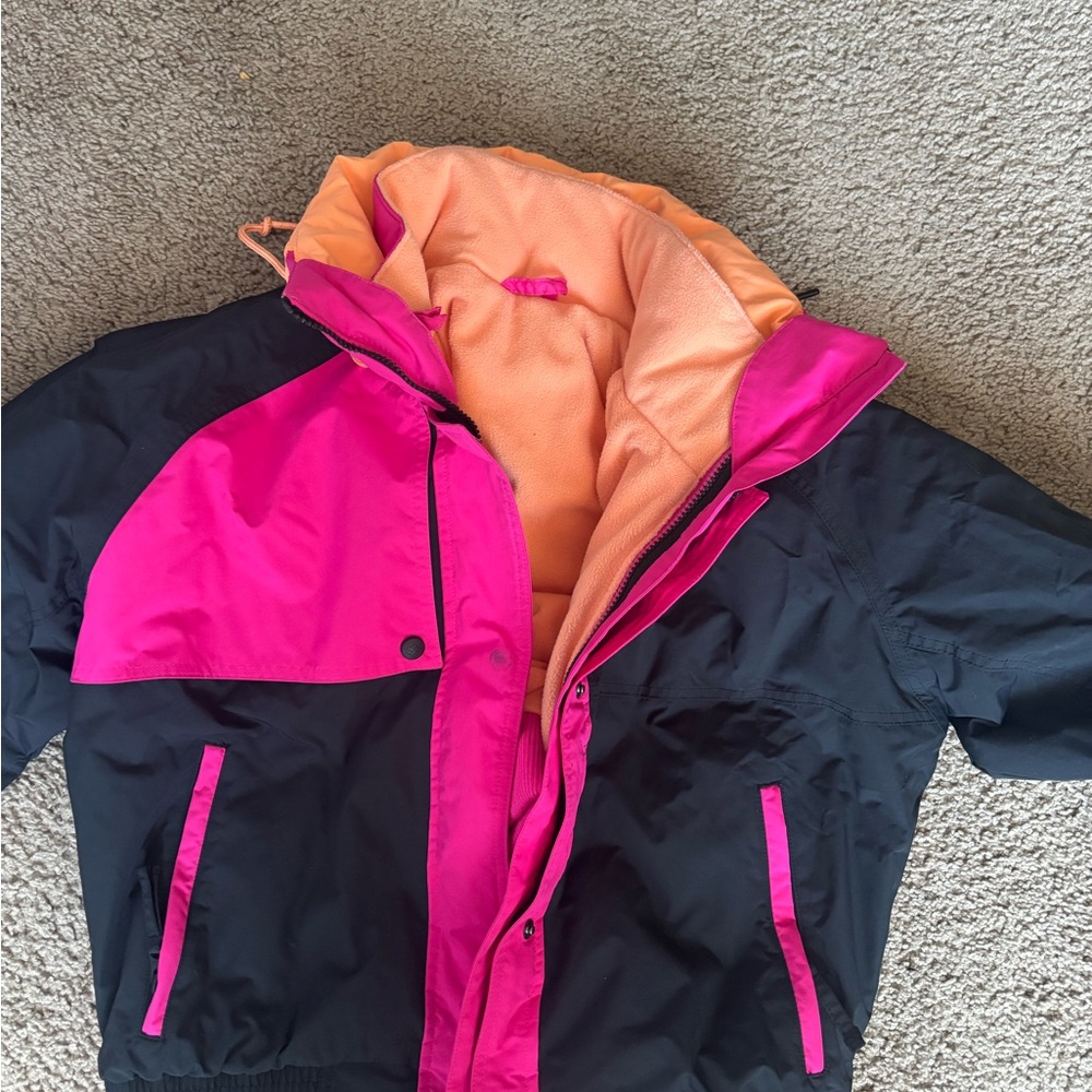 Columbia Unisex Pink and Black Ski Jacket